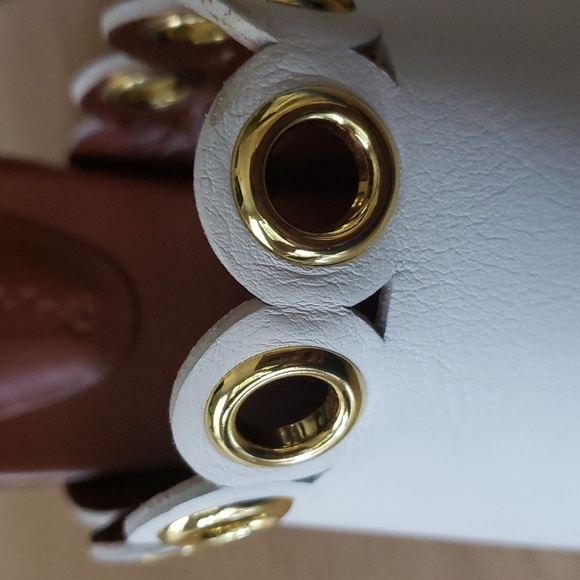 SEE by Chloe Steffi Grommet Leather Mules Size 7.5 - Picture 9 of 11